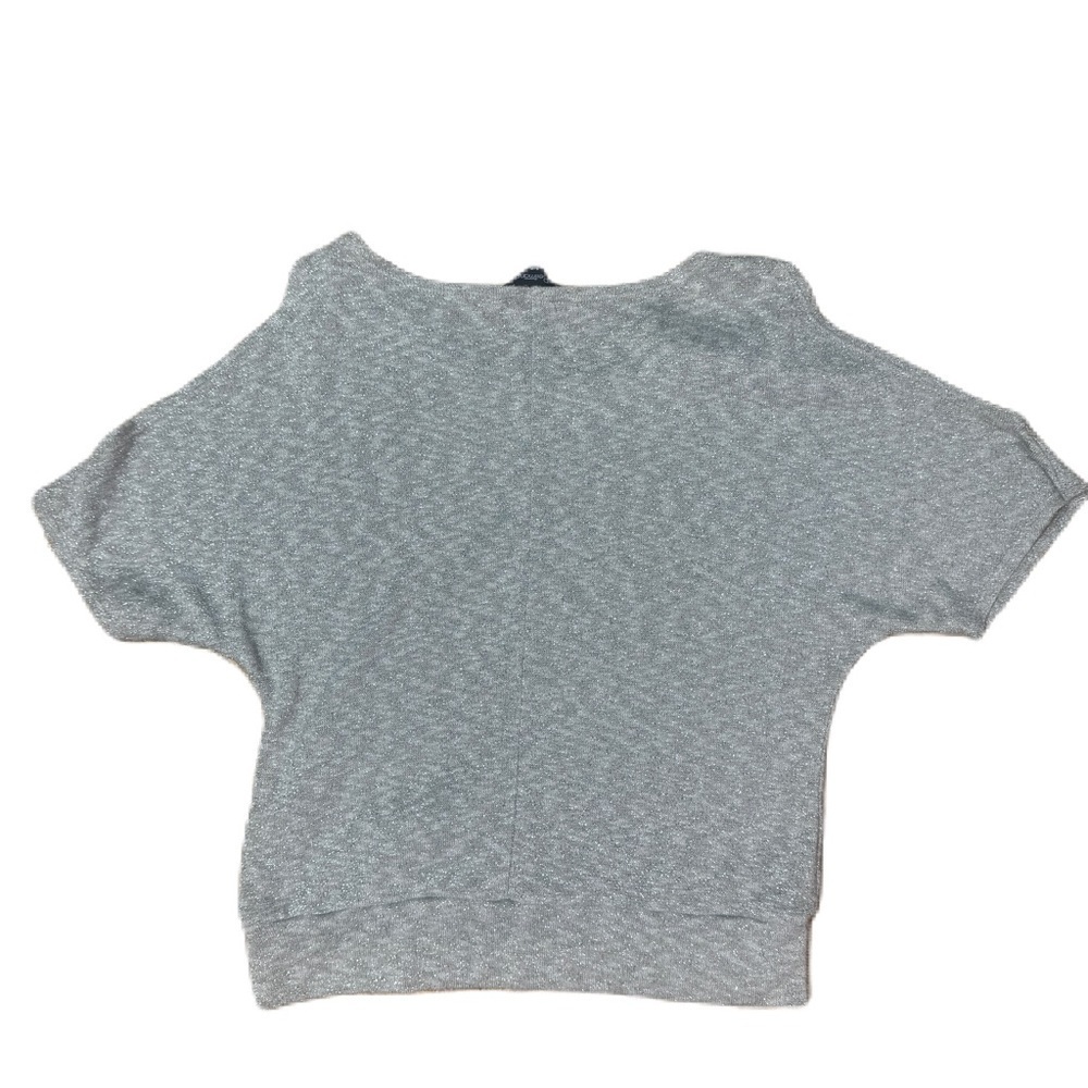 _Gray Metallic Knit Woman’s Sweater - Size Small - $18